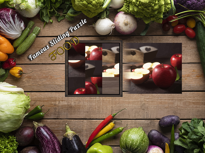 Famous Sliding Puzzle Food