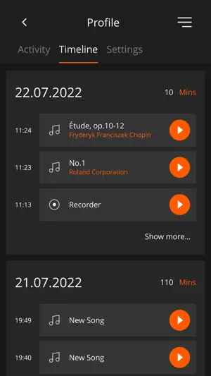 Roland Piano App screenshot 2