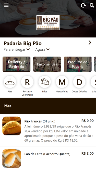 Padaria Big Pão - Tarumã Screenshot