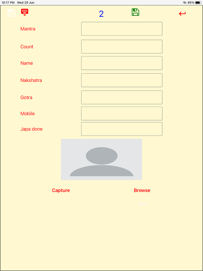 Counter with Data Saving