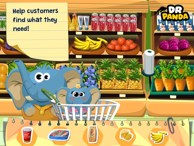 Dr. Panda's Supermarket App Review - Easy Fun In Aisle One - iPad Kids