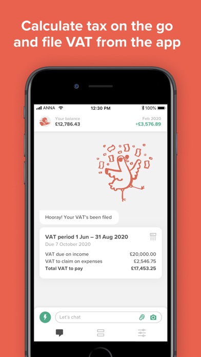 ANNA invoicing, receipts, tax Screenshot