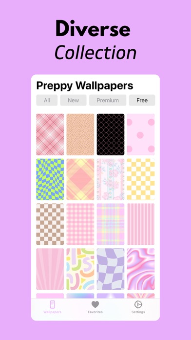 Preppy Wallpaper+ Screenshot