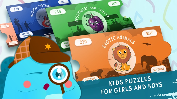 Puzzles for kids. Baby Games