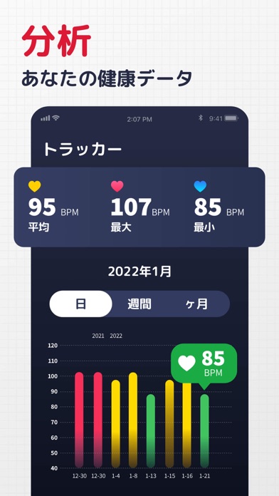 心拍数測定器 - 脈拍モニターのおすすめ画像3