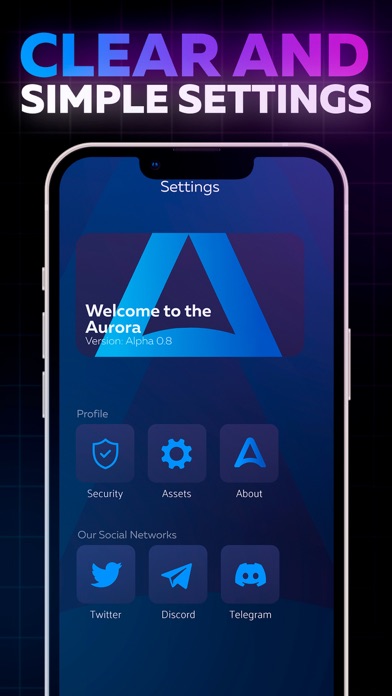 Aurora: CryptoWallet Screenshot