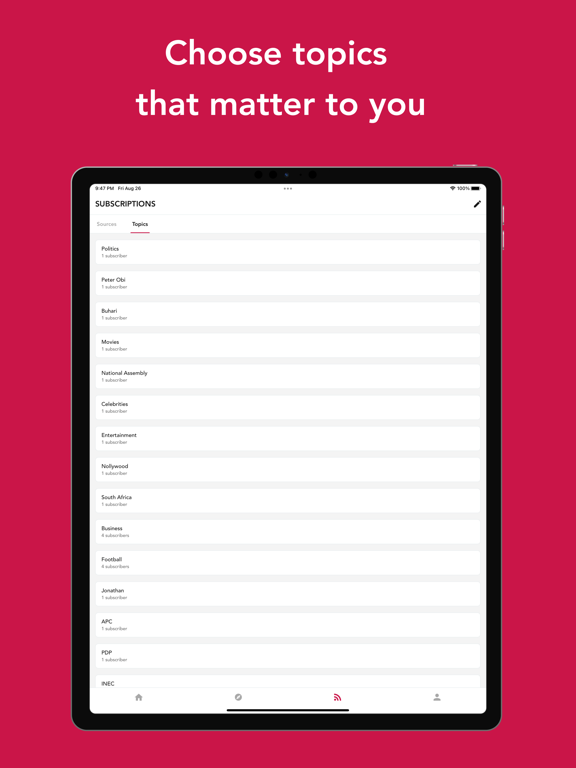 Catchup - Nigerian News iPad screenshot 4 - News app