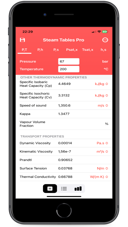 #2. Steam Tables Pro (iOS) 由: Eduardo Almeida