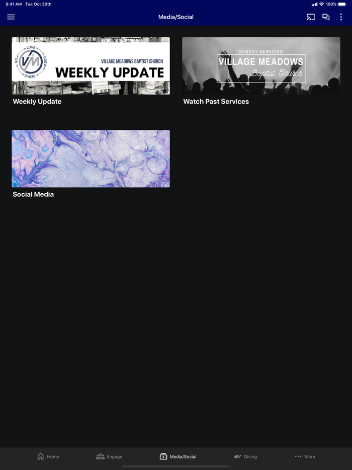 Village Meadows.Church