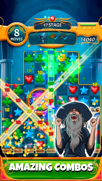 Screenshot #1 pour Match 3 Magic Jewels