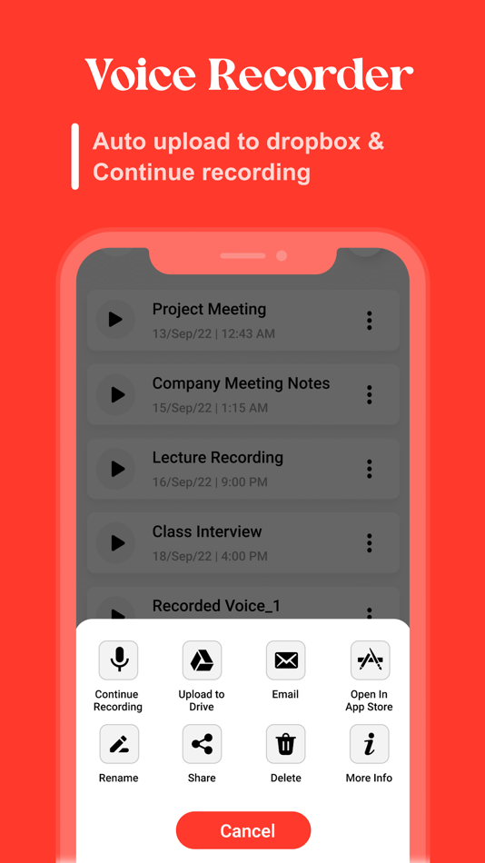 #5. Voice Memo - Voice Recorder (iOS) 由: Vishalbhai Vaghasiya