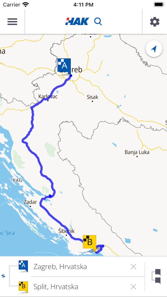 #1. HAKmap (iOS) 由: Hrvatski autoklub