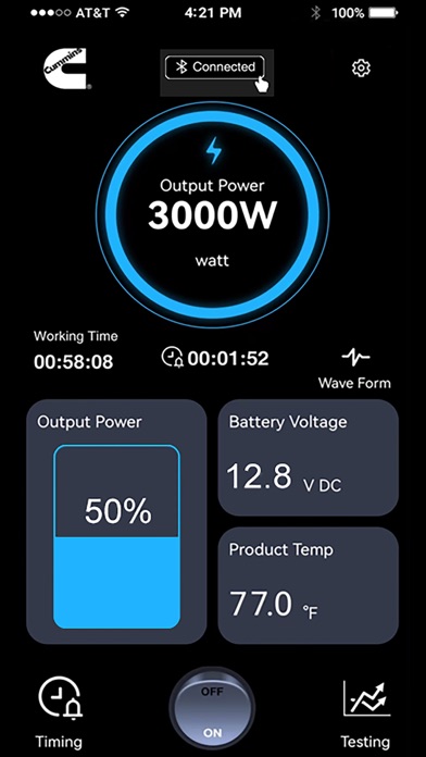 Cummins Inverter Screenshot