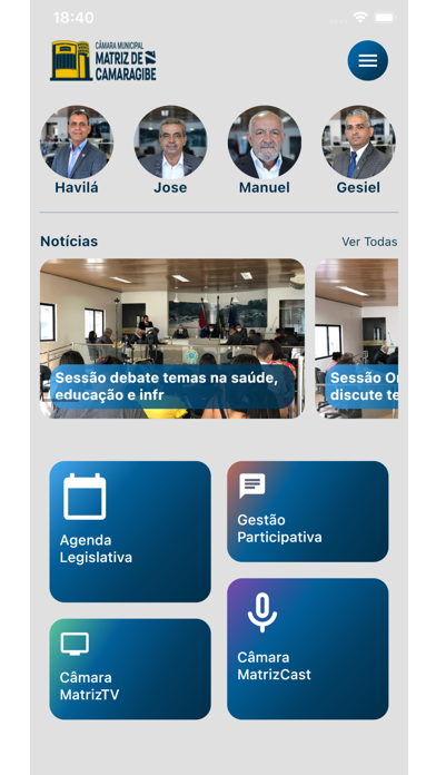 Câmara de Matriz de Camaragibe Screenshot