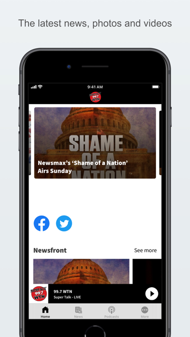99.7 WTN Screenshot