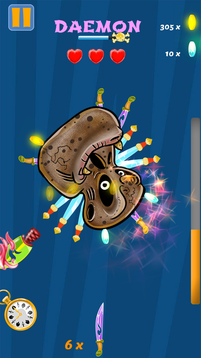 Knife Master dash at Monsters