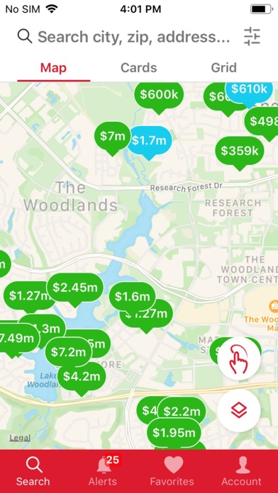 Houston Texas Real Estate Screenshot