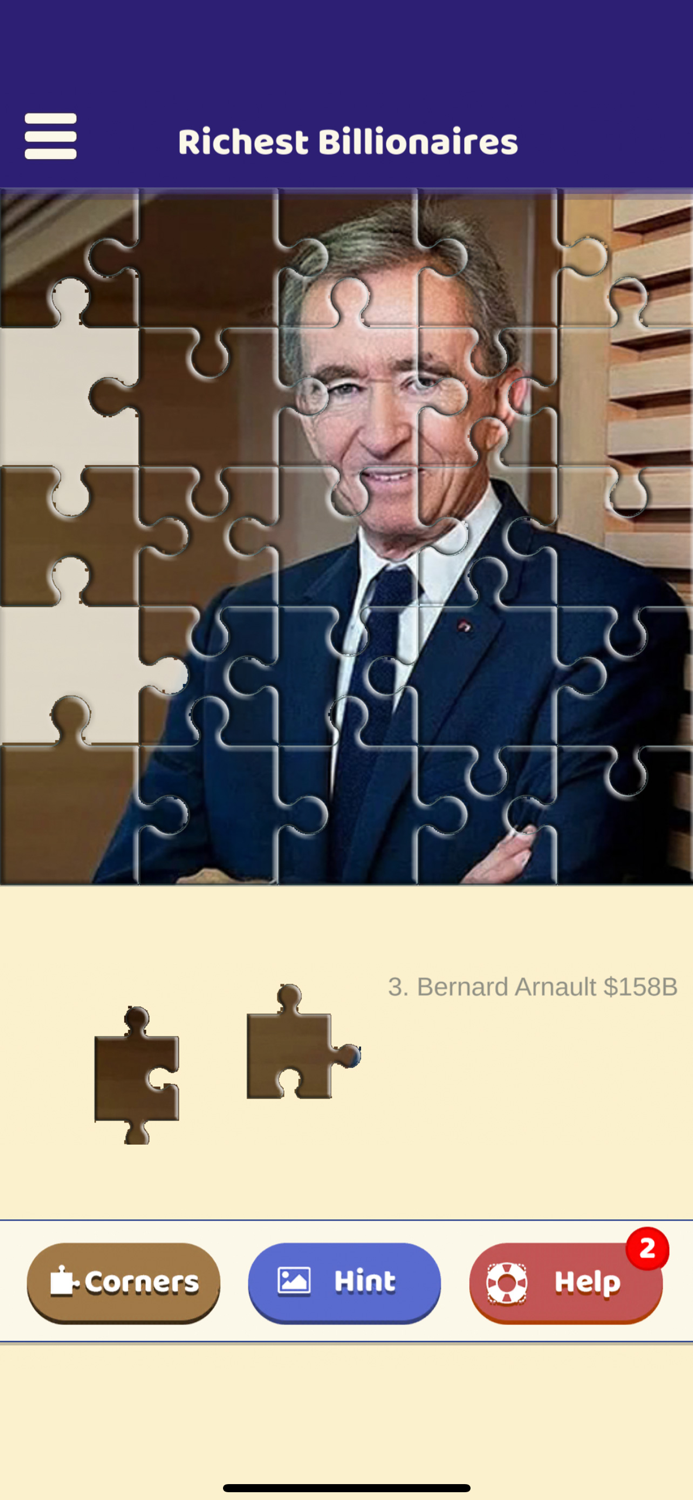 Richest Billionaires Puzzle