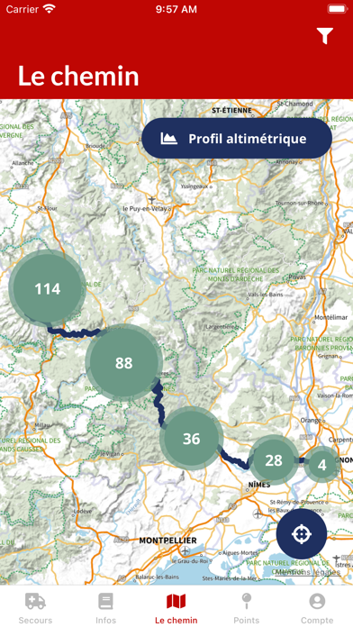 Screenshot #2 pour Randonnée chemin Urbain V