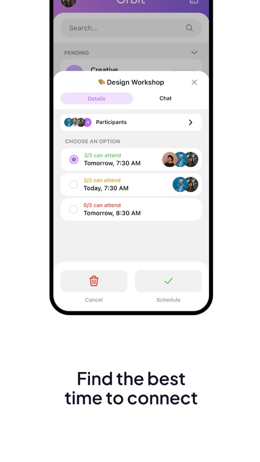 #2. Orbit - Social Calendar (iOS) Podle: Orbit Scheduler LLC
