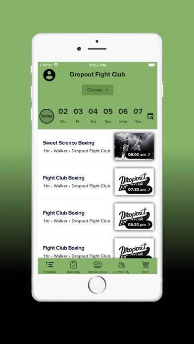 Dropout Athletics Screenshot