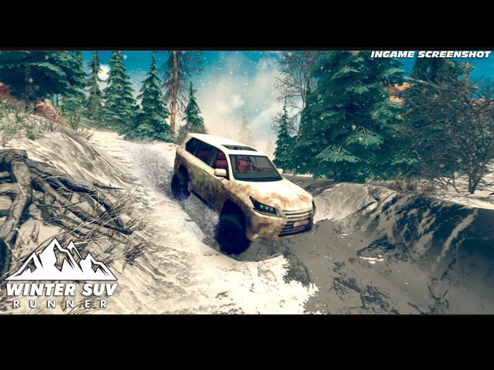 Winter SUV Mountains Runner