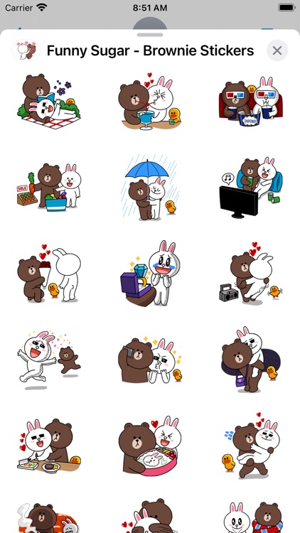 Funny Sugar - Brownie Stickers