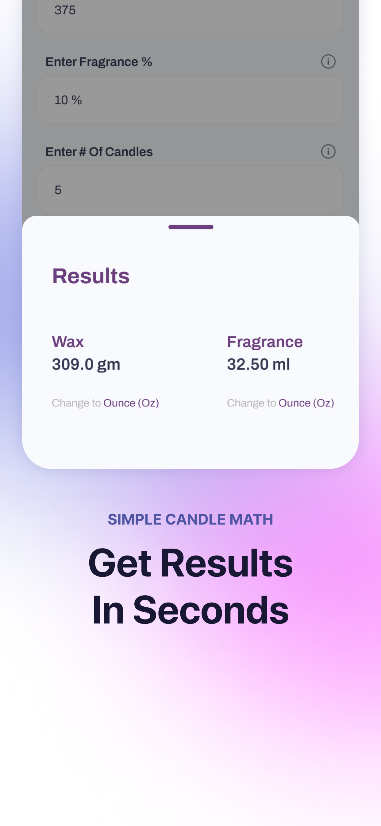 Simple Candle Math