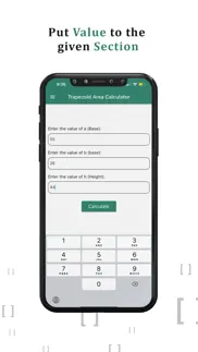 trapezoid calculator find area iphone screenshot 2