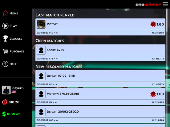 Screenshot #5 pour OneWinner's PoolStars