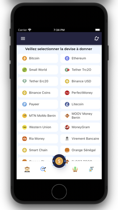 Cryptocurrency Markets Screenshot