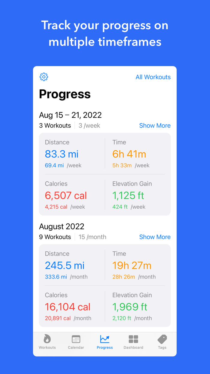 Better Workouts Activity Log
