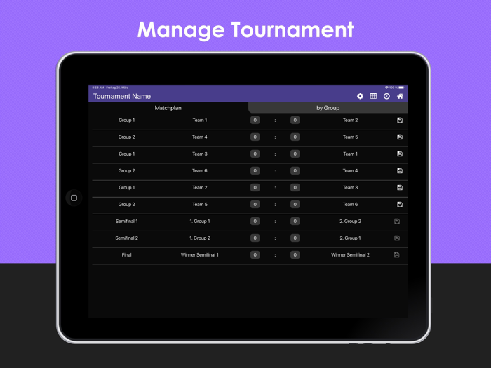 Tournament Competition Manager