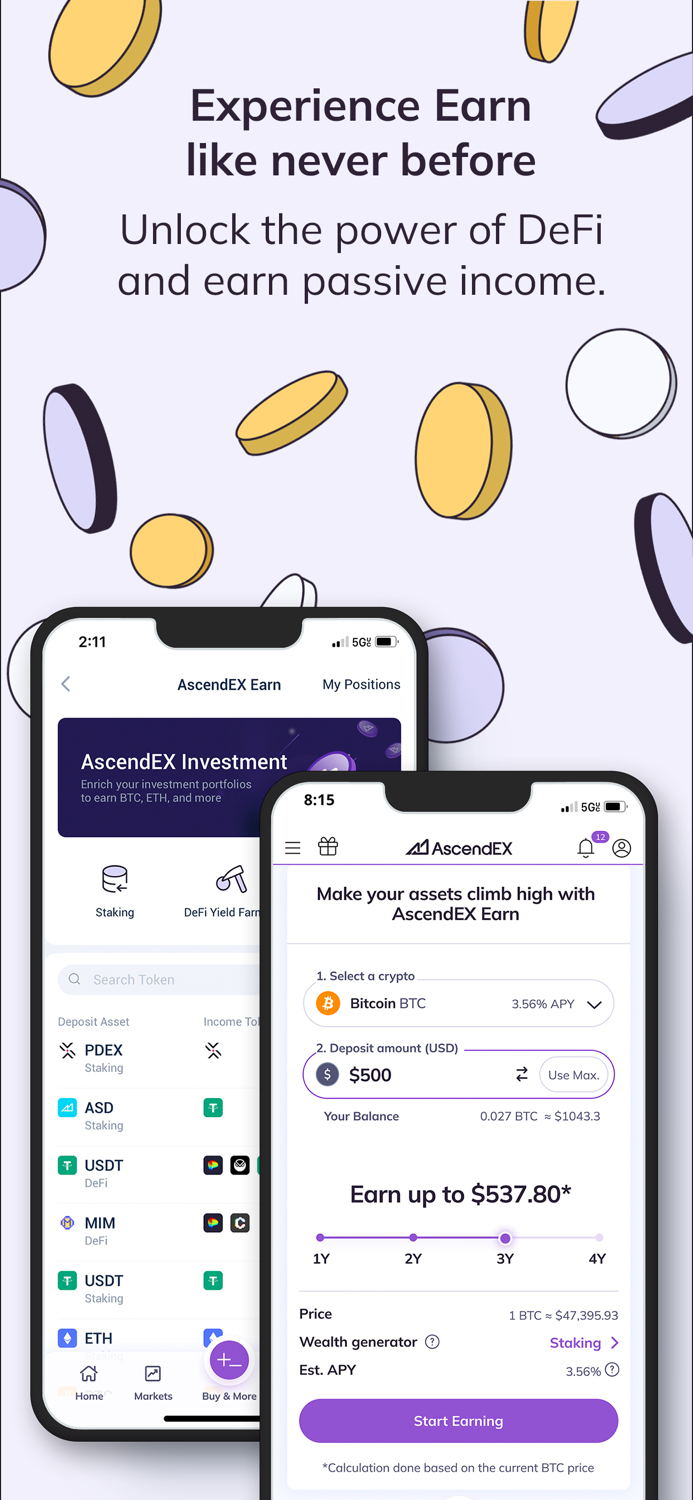 AscendEX Buy Bitcoin and Crypto