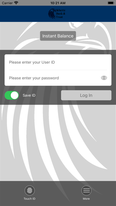 Schertz Bank & Trust Screenshot
