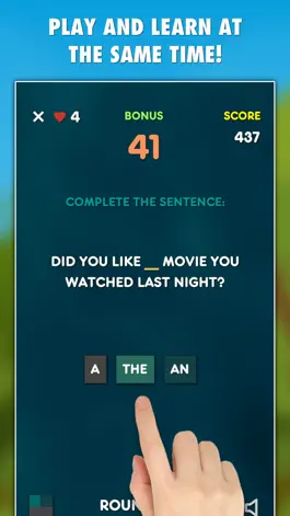 Game screenshot Articles - Grammar Test LITE apk