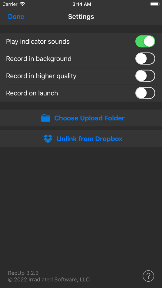 #3. RecUp - Record to the Cloud (iOS) 게시자: Irradiated Software