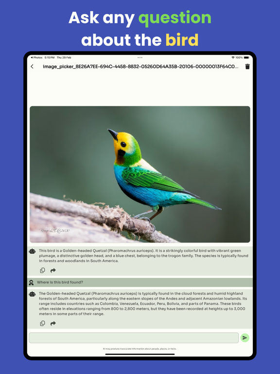 Bird identifier by picture iPad screenshot 3 - Reference app