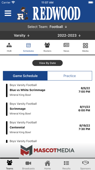 Redwood Rangers Athletics Screenshot
