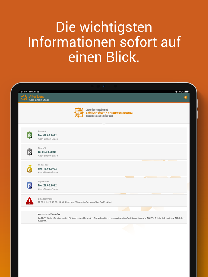 Altenburg Abfall-App