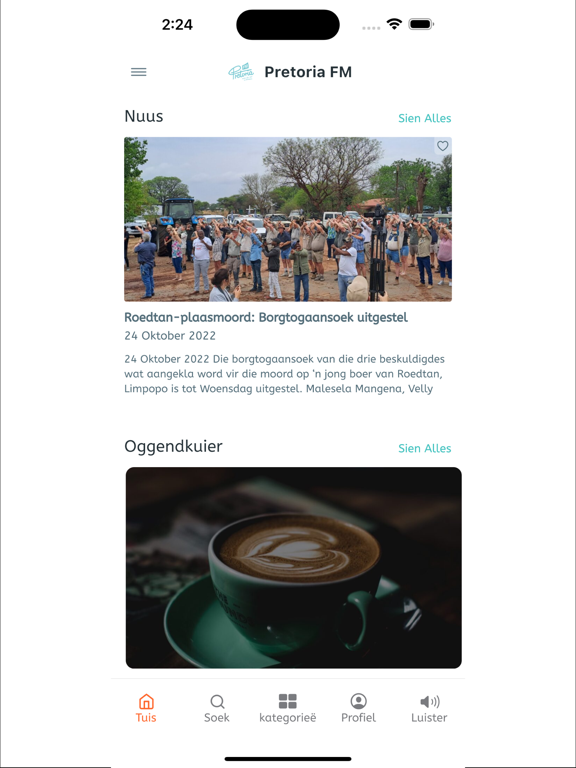 Pretoria FM iPad screenshot 3 - Entertainment app