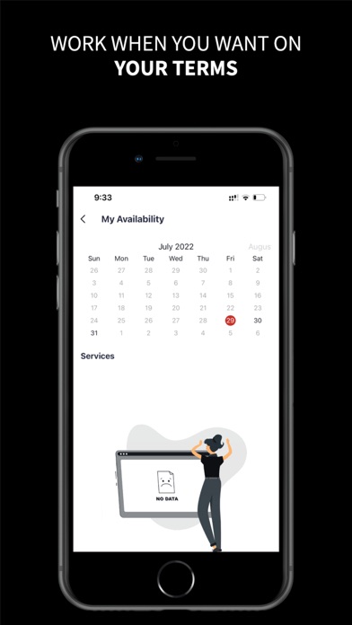 UpOnCall Service Provider Screenshot