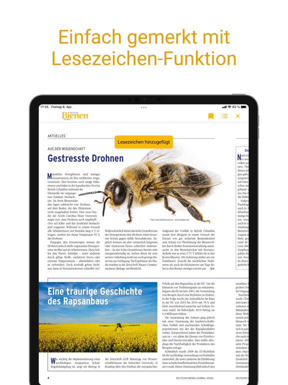 Deutsches Bienen-Journal iPad app afbeelding 6