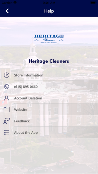 Heritage Cleaners Screenshot
