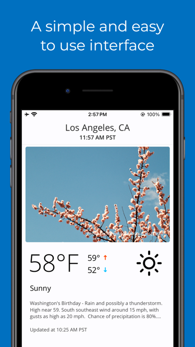 SimpleWeather - A weather app Screenshot