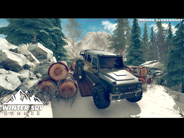 Winter SUV Mountains Runner