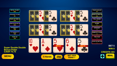 Video Poker Multi Hand Casino Screenshot