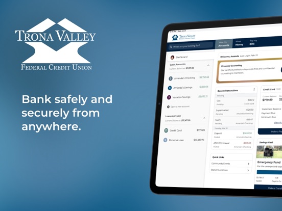 Screenshot #4 pour Trona Valley Mobile Banking