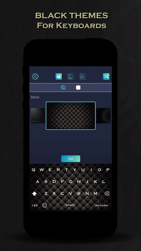 #1. Black Keyboard Themes Design (iOS) 由: Vanja Milanovic