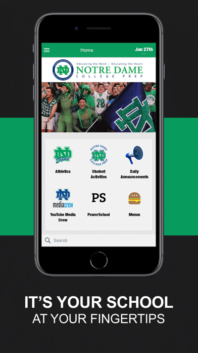 Notre Dame College Prep Screenshot